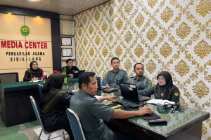 Pengadilan Agama Sidikalang ikuti Sosialisasi Pembaruan Aplikasi SIPP